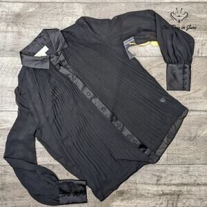 Ryegrass Sheer Long Sleeve Blouse Size XS